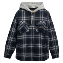 Superdry Mens Surplus Hooded Checked Long Sleeve Shirt