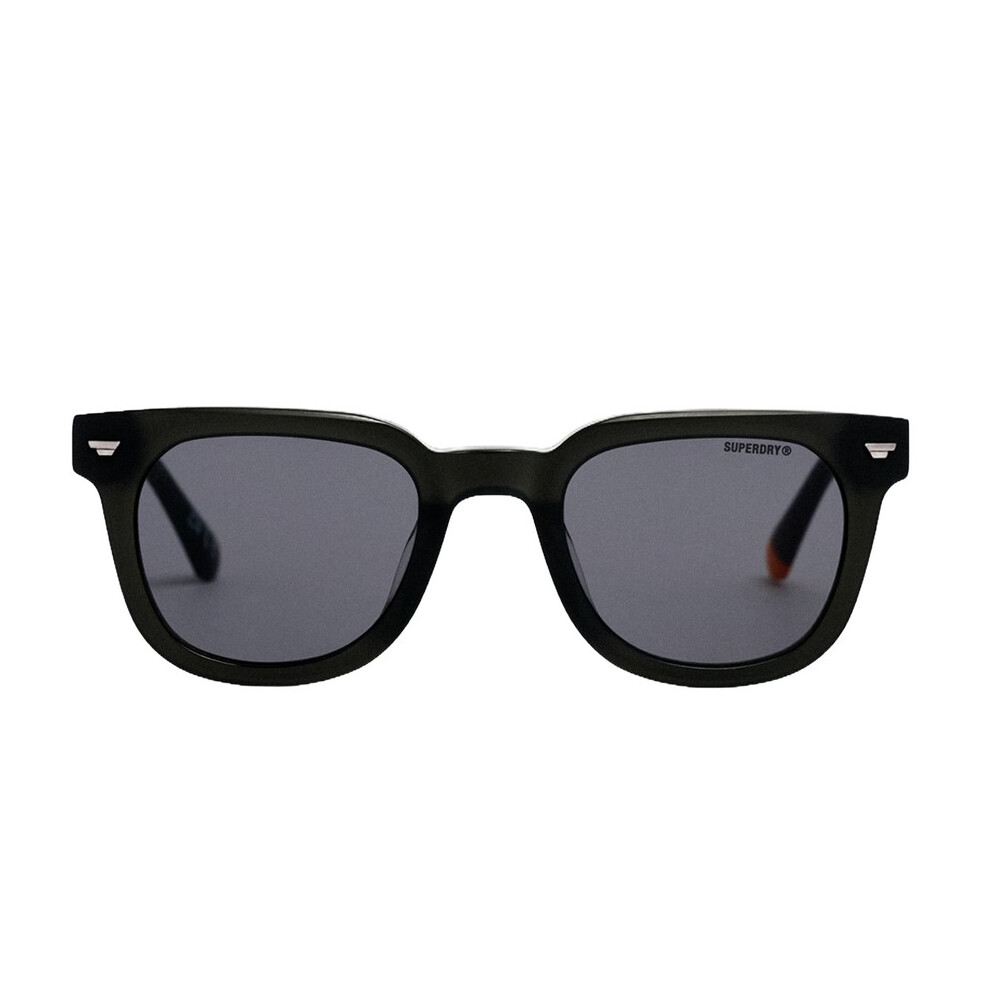 Superdry (Os, Matt Black / Smoke Lens) Womens Retro Square Sunglasses