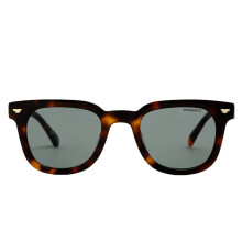(OS, Tortoiseshell / Green lens) Superdry Womens Retro Square Sunglasses