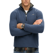 (S, Lauren Navy) Superdry Mens Polar Fleece Half Zip Fleece