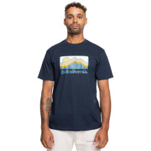 Quiksilver Mens QS Gradient Mount Short Sleeve T-Shirt Top Crew Neck Tee Graphic