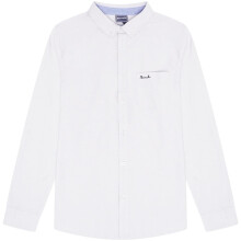 Bench Mens Oxford Long Sleeve Button Down Collar Shaped Hem Shirt Smart Cotton