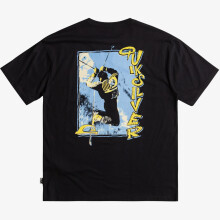(XL, Black) Quiksilver Mens Grinderz Short Sleeve T-Shirt Crew Neck Tee Top Surf Surfing