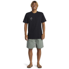(S, Black) Quiksilver Mens Alex Kopps Can Cotton Graphic Print Short Sleeve T-Shirt