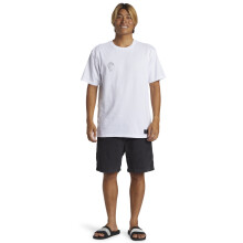 (S, White) Quiksilver Mens Alex Kopps Can Cotton Graphic Print Short Sleeve T-Shirt