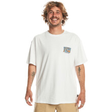 (S, White) Quiksilver Mens Take Us Back Short Sleeve Crew Neck Oversized T-Shirt Top Tee