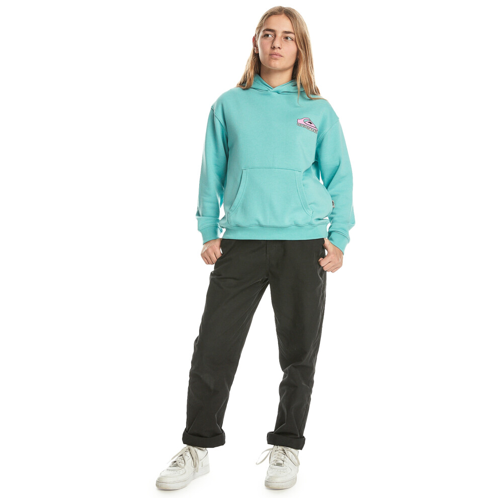 Quiksilver (16 Yrs, Marine Blue) Kids Drybridge Hooded Pullover Sweatshirt Hoody Hoodie