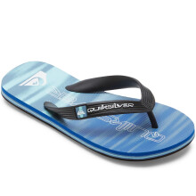 (13K UK, Blue 2) Quiksilver Kids Molokai Art Summer Beach Pool Sandals Thongs Flip Flops