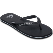 (7 UK, Black/Silver) Quiksilver Mens Molokai Core Summer Beach Pool Sandals Thongs Flip Flops