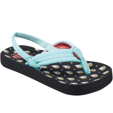 (2K-3K UK, Snow Cone) Reef Girls Little Ahi Strappy Sandals