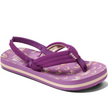 (UK 2KTO3K, Purple) Reef Girls Little Ahi Strappy Sandals
