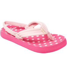 (2K-3K UK, Pink Polka) Reef Girls Little Ahi Strappy Sandals