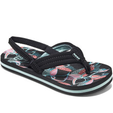 (2K-3K UK, Floral) Reef Girls Little Ahi Strappy Sandals