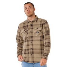 (S, Khaki Rock) Rip Curl Mens Fun Times Polar Fleece Long Sleeve Shirt