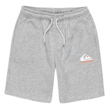 (M, Light Grey Heather) Quiksilver Kids Easy Day Sweat Shorts