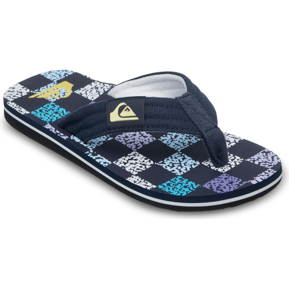Quiksilver (1 Uk, Spirit Camo Blue) Kids Molokai Layback Flip Flops