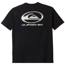 (10 Yrs, Black) Quiksilver Kids Chrome Short Sleeve Crew Neck Cotton T-Shirt Top Tee