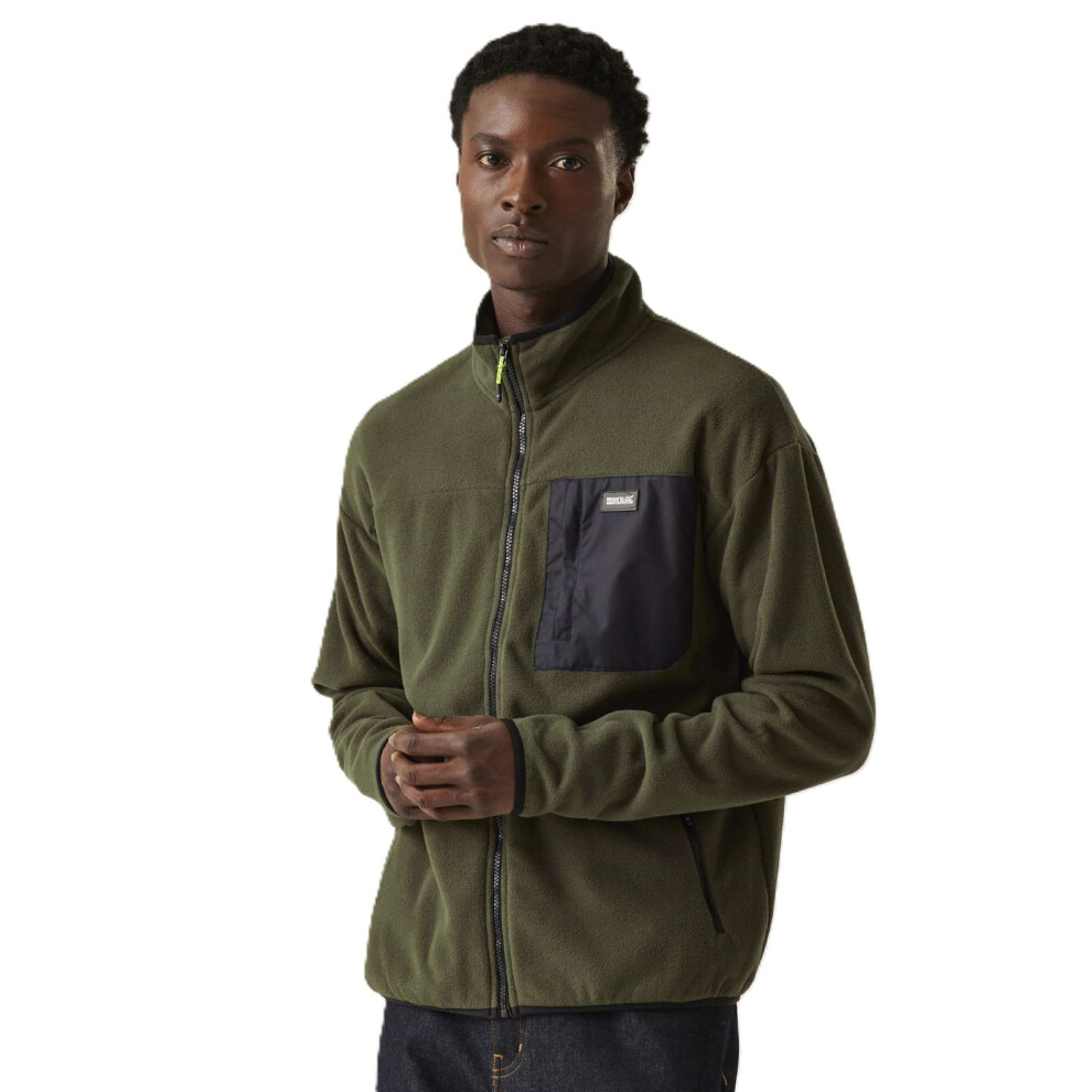 Regatta (4Xl, Dark Khaki) Mens Frankie Full Zip Outdoor Warm Winter Fleece Jacket