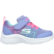 Skechers Kids Microspec Plus Swirl Sweet Hook & Loop Trainers Sneakers