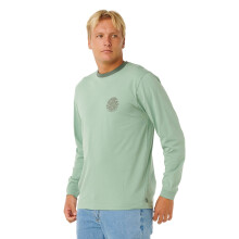 (M, Aloe) Rip Curl Mens Wetsuit Icon Long Sleeve T-Shirt