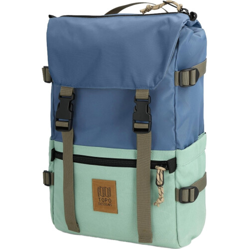 (One Size, Stone Blue/Ash Green) Topo Designs Unisex Rover Pack Classic Backpack