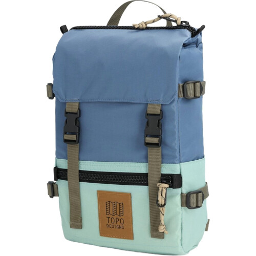 (One Size, Stone Blue/Ash Green) Topo Designs Unisex Rover Pack Mini Backpack