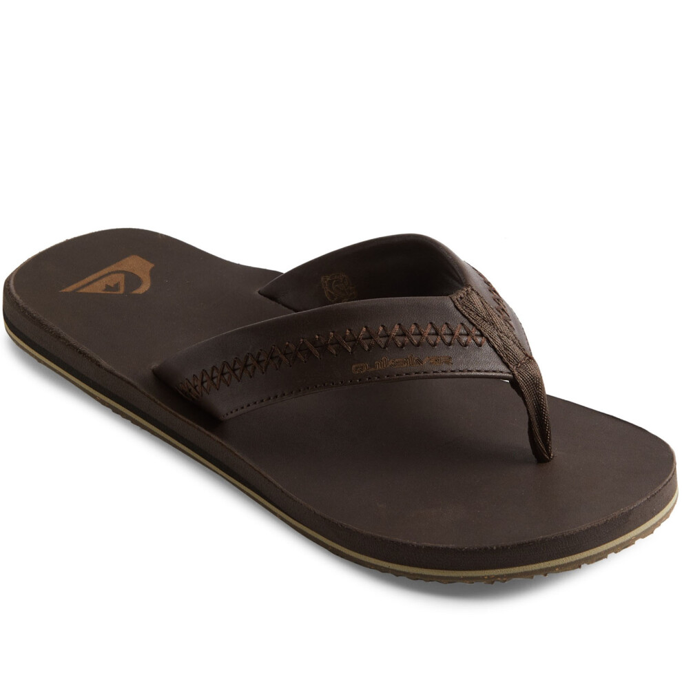 Quiksilver (12, Black) Mens Carver Natural Beach Pool Sandals Flip Flops