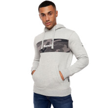 (L, Grey Marl) Bench Mens Reiss Hooded Pullover Sweatshirt Jumper Hoody Hoodie