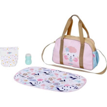 Wickeltasche - BABY BORN - Baby Born - Blumenmuster - Inklusive Pflegezubehör - Rosa