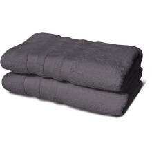 Set of 2 towels - LOVELY HOME - 2 Bath sheets 70 x 140 cm - Anthracite grey