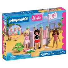 PLAYMOBIL 72124 Barbie Strandkabine, 54 Teile, Ab 4 Jahren