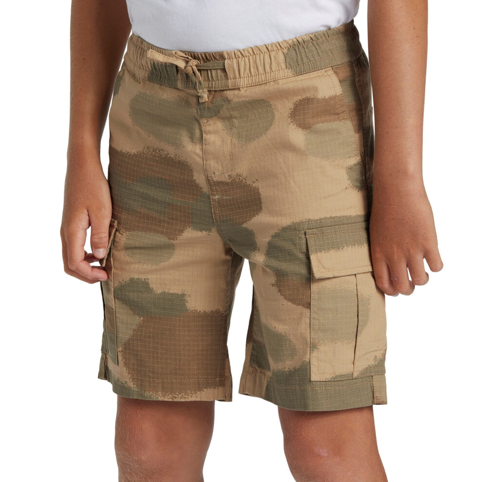 Quiksilver (16 Yrs, Camo Taxer) Kids Taxer Walking Hiking Cargo Shorts