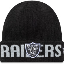 New Era Mens KNIT MEDIUM Las Vegas Raiders Beanie - Black - One Size