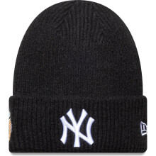 New Era Mens KNIT MEDIUM New York Yankees Beanie Hat - Black - One Size