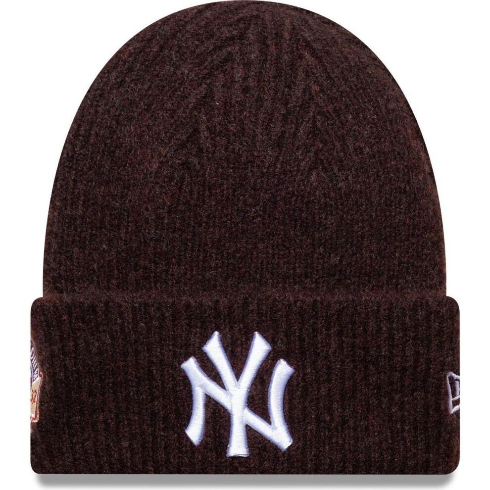 New Era Mens Knit Medium New York Yankees Beanie - Maroon - One Size
