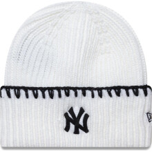 New Era Mens KNIT MEDIUM New York Yankees Beanie - Light Cream - One Size