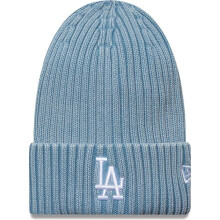 New Era Mens KNITS Los Angeles Dodgers Ribbed Beanie - Pastel Blue - One Size