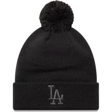New Era Womens KNIT MEDIUM Los Angeles Dodgers Bobble Hat - Black - One Size
