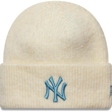 New Era Womens KNIT MEDIUM New York Yankees Beanie - Light Cream - One Size