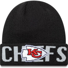 New Era Mens KNIT MEDIUM Kansas City Chiefs Beanie - Black - One Size