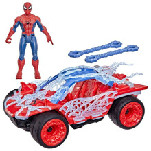 11.5 cm Spiderman Figurine and Buggy Vehicle, Superhero Toys, Marvel Studios Spider-Man Day ActionVerse, for ages 4 and up