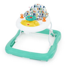BRIGHT STARTS 2-in-1 Adjustable and Foldable Baby Walker - Lights and Sounds - Removable Developmental Toy, Music, Adjustable Height
