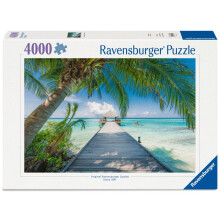 Ravensburger Puzzle Adult 4000 pieces - Dream Beach in the Maldives - from 14 years - High-quality puzzle made in Europe - 12001737