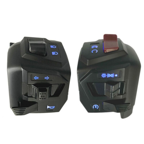 Motorcycle Universal 22mm Handlebar  Assy 12V Night Light LED for  NS200 Modofied Handlebar