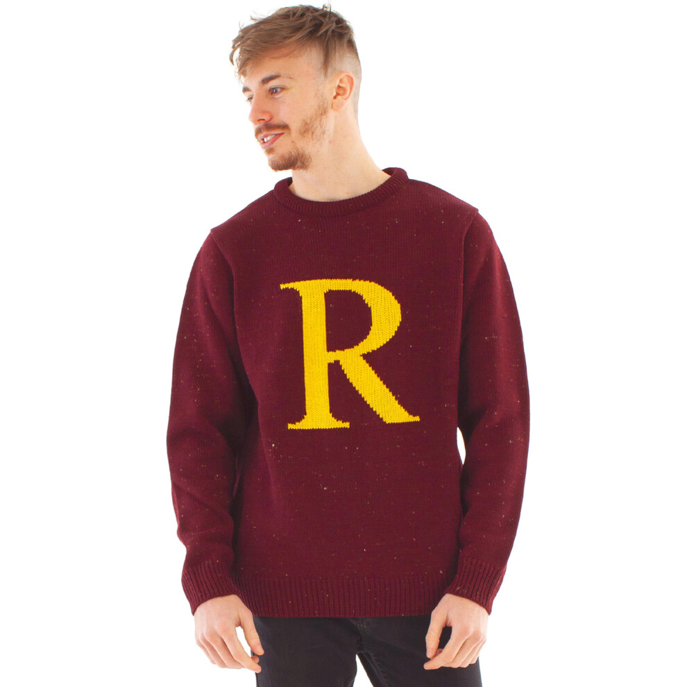 Harry Potter (Medium) Christmas Jumper (Mens Red)