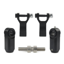 Kit de Descenso Delantero y Trasero para Motocicleta ATV para Raptor 350 YFM350 2004-2013 660R 2001-2005 Negro