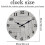 Large Decorative Wall Clock Retro Quiet Rustic MDF Grey 61 cm — large wall clock, rustic retro clock, silent mechanism clock, gray mdf clock 4