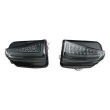 1Pair for  Prius ZVW30 2012-2015 LED Front Bumper Fog Lamp DRL Daytime Running Lights Yellow Turn Signals Light B