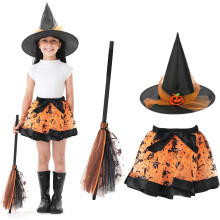 Disfraz de Bruja para Niños, Juego de 3 Piezas para Halloween, Universal — traje halloween infantil