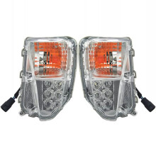 1 Par de Luz de Sinalização Frontal LED Lâmpada Diurna 81521-47060 81511-47060 para Prius 12-15 Lâmpada de Estacionamento Âmbar + Branco